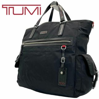 トゥミ(TUMI)のトゥミ TUMI ビジネスバッグ ナイロン×レザー ブラック ハンドバッグ A4(トートバッグ)