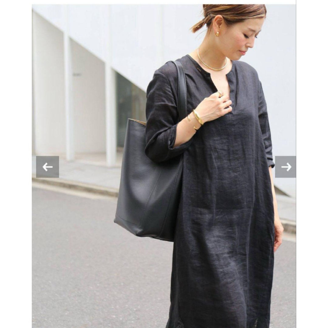 DEUXIEME CLASSE(ドゥーズィエムクラス)のDeuxieme Classe  LINEN long ワンピース　リネン レディースのワンピース(ロングワンピース/マキシワンピース)の商品写真