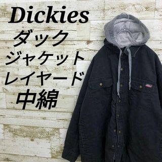 ディッキーズ(Dickies)の【k6568】USA古着ディッキーズダックシャツジャケットレイヤードモデル中綿(その他)