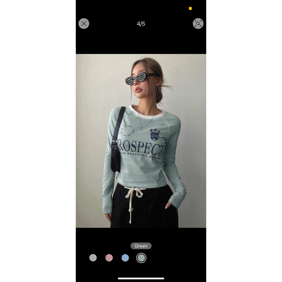 SHEIN(シーイン)のSHEIN トップス フットボールtee レディースのトップス(Tシャツ(長袖/七分))の商品写真