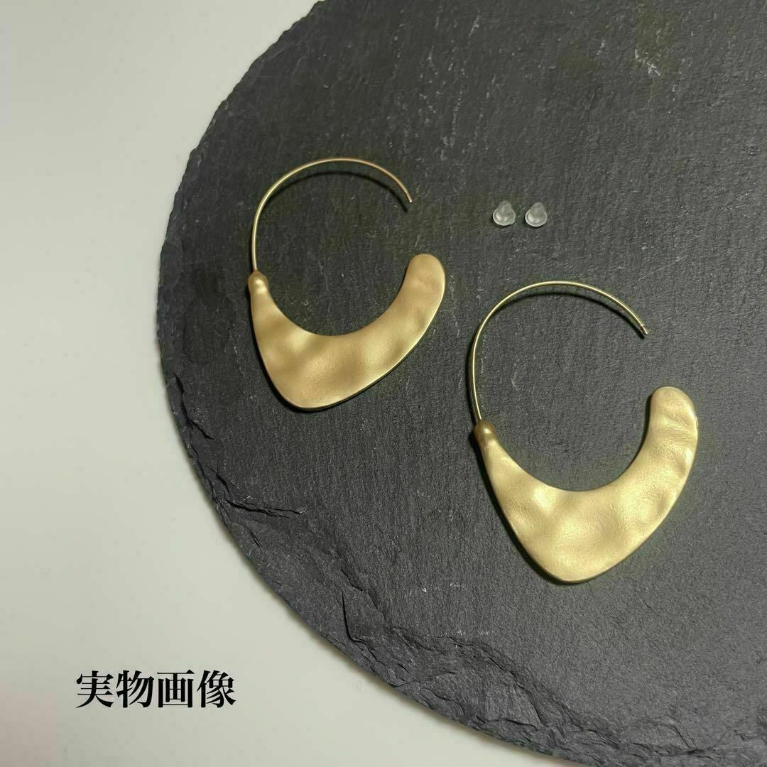 スライドフープピアス slide hoop pierce 18k coating レディースのアクセサリー(ピアス)の商品写真