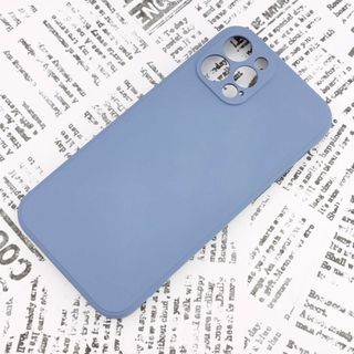 iPhone 12Pro シリコンケース (03) アッシュブルー(iPhoneケース)