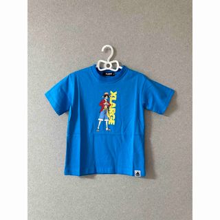 エクストララージキッズ(XLARGE KIDS)の新品XLARGE KIDS 【ONEPIECE】 ロゴプリントTシャツ ブルー(Tシャツ/カットソー)