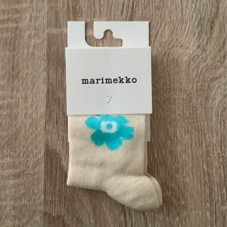 マリメッコ(marimekko)の【未使用】マリメッコ Makeinen Unikko One キッズソックス(靴下/タイツ)