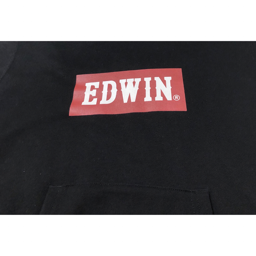 EDWIN(エドウィン)のEDWIN エドウィン　パーカー　M BLACK 黒 ブラック メンズのトップス(パーカー)の商品写真