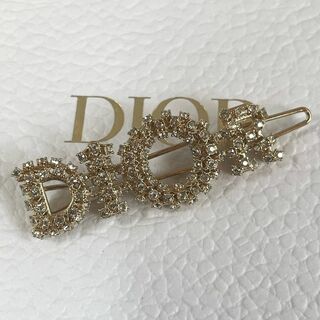 Christian Dior - 【未使用】 Dior ヘアピン ラインストーン デカロゴ 箱付き 保存袋付き