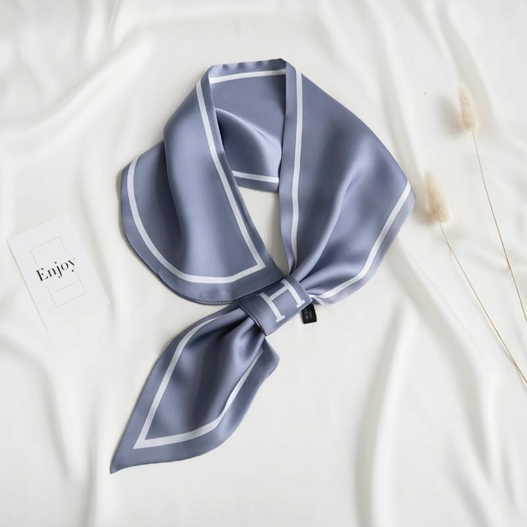 【色: Silver H】[BOTICO] スカーフ スカーフ 便利な環巻き ヘ レディースのファッション小物(その他)の商品写真