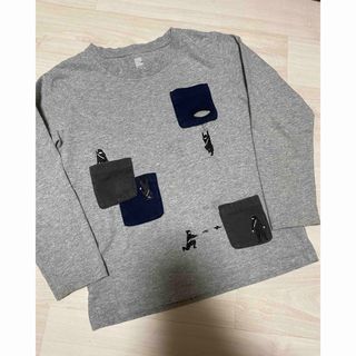 グラニフ(Design Tshirts Store graniph)のグラニフ　忍者　刺繍　ロンT 130cm(Tシャツ/カットソー)