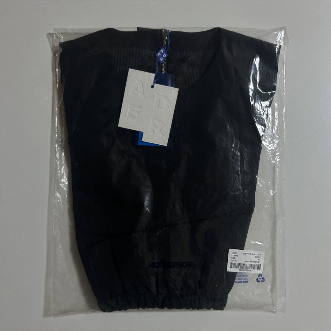 ADER ERROR ブラックFlut Tシャツ メンズのトップス(Tシャツ/カットソー(半袖/袖なし))の商品写真