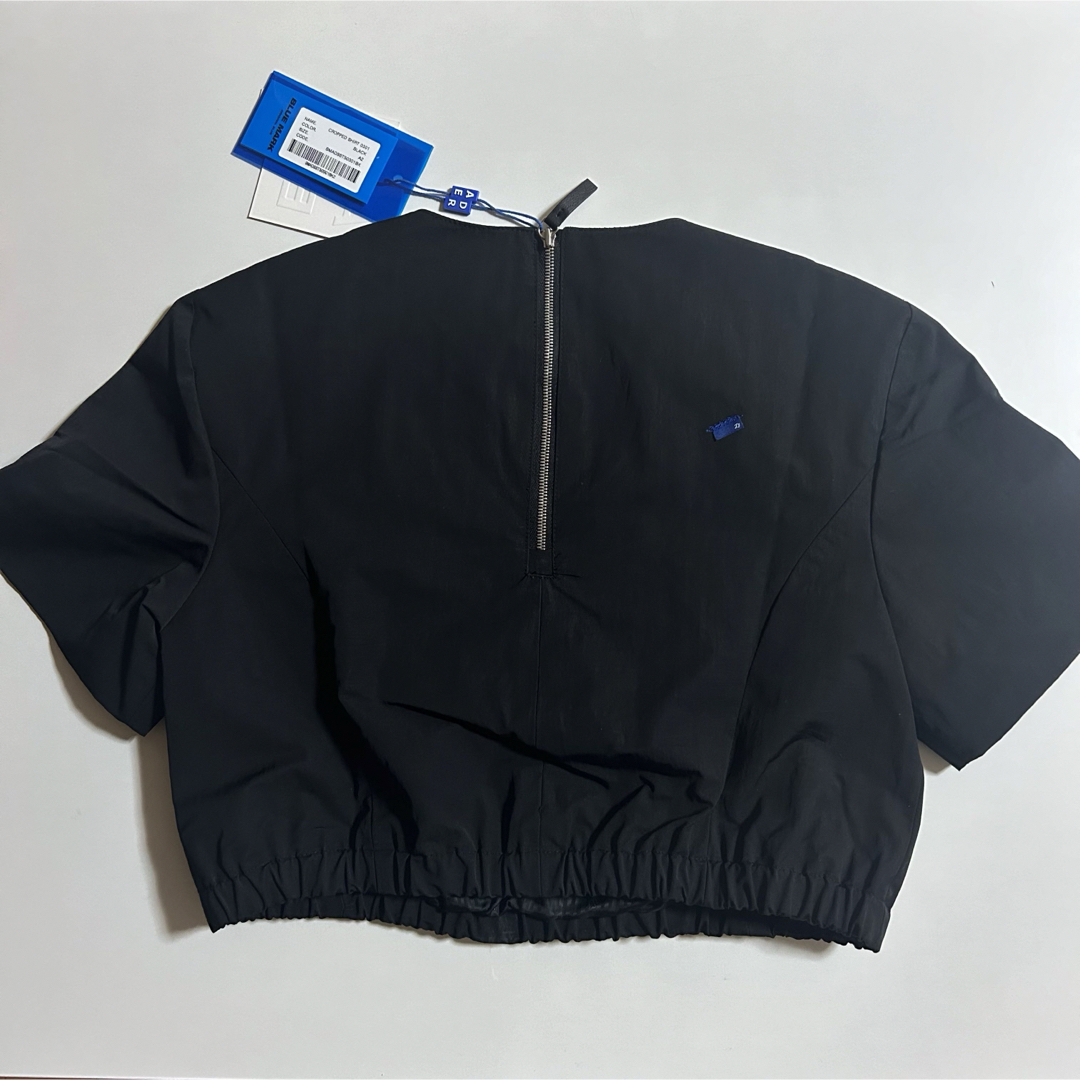 ADER ERROR ブラックFlut Tシャツ Tシャツ/カットソー(半袖/袖なし) ADER ERROR ブラックFlut Tシャツ Tシャツ/カットソー(半袖/袖なし)