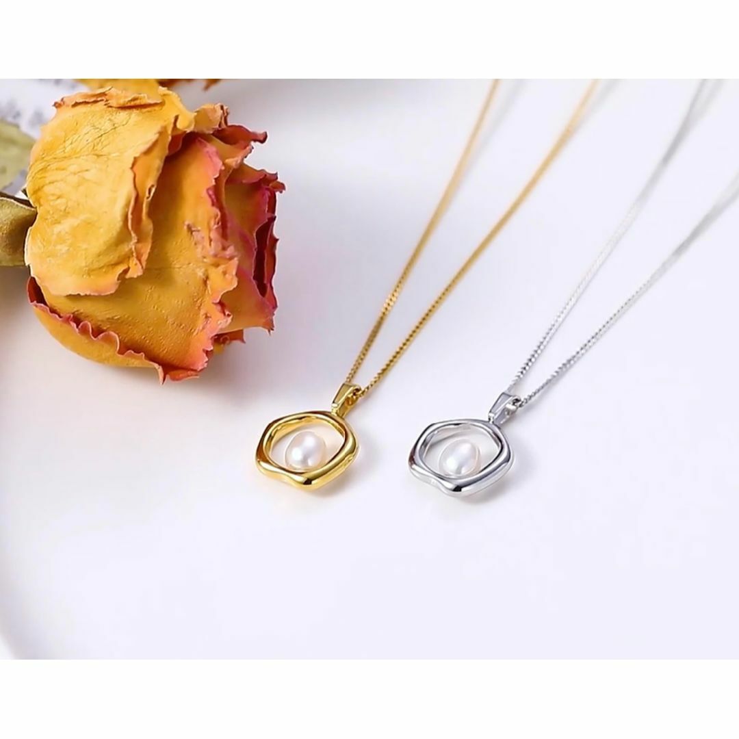 [SOMI 蘇美] 真珠 シンプル 一粒 淡水パール ネックレス ステンレス製  レディースのアクセサリー(その他)の商品写真