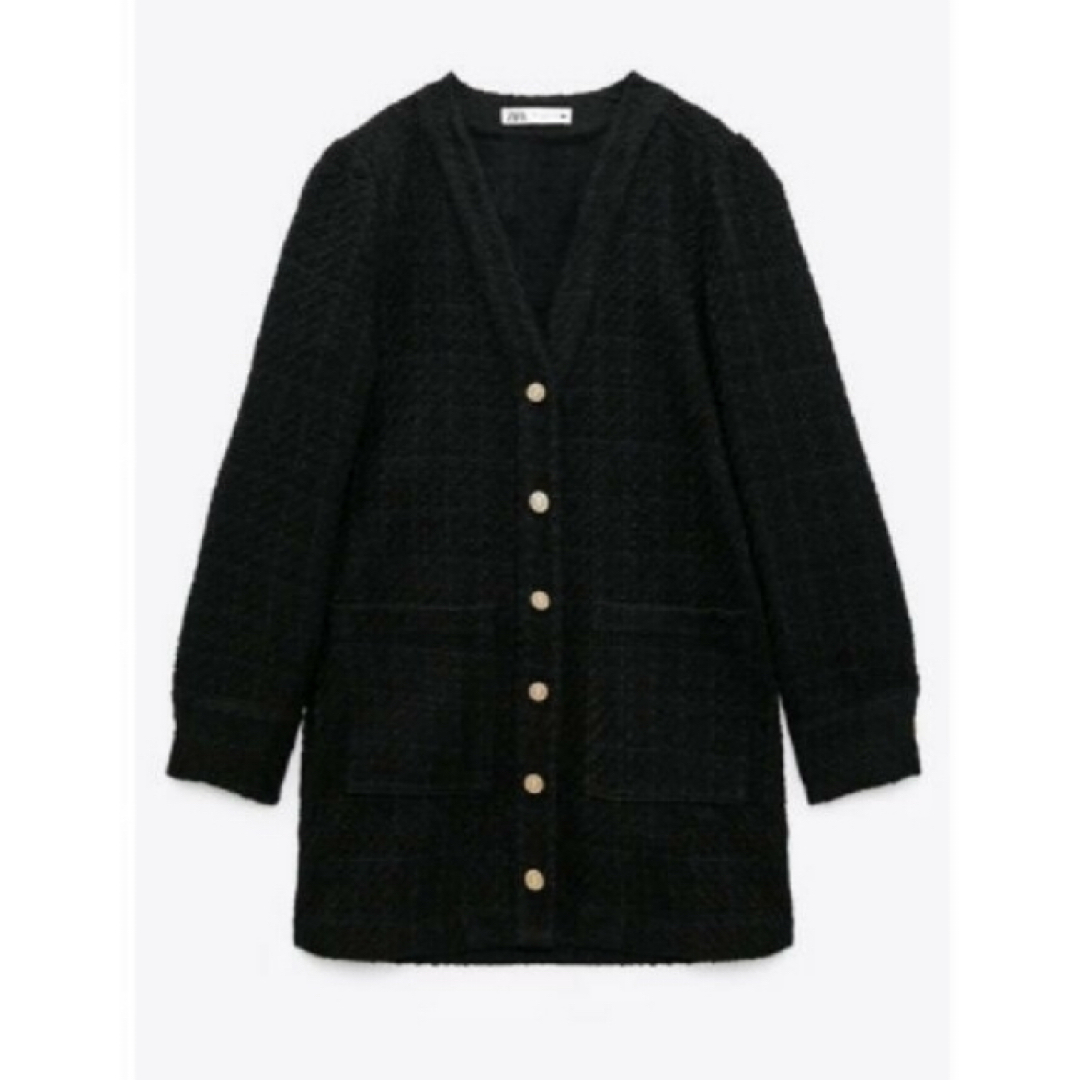 ZARA(ザラ)のZARA テクスチャー カーディガン ワンピース レディースのトップス(カーディガン)の商品写真