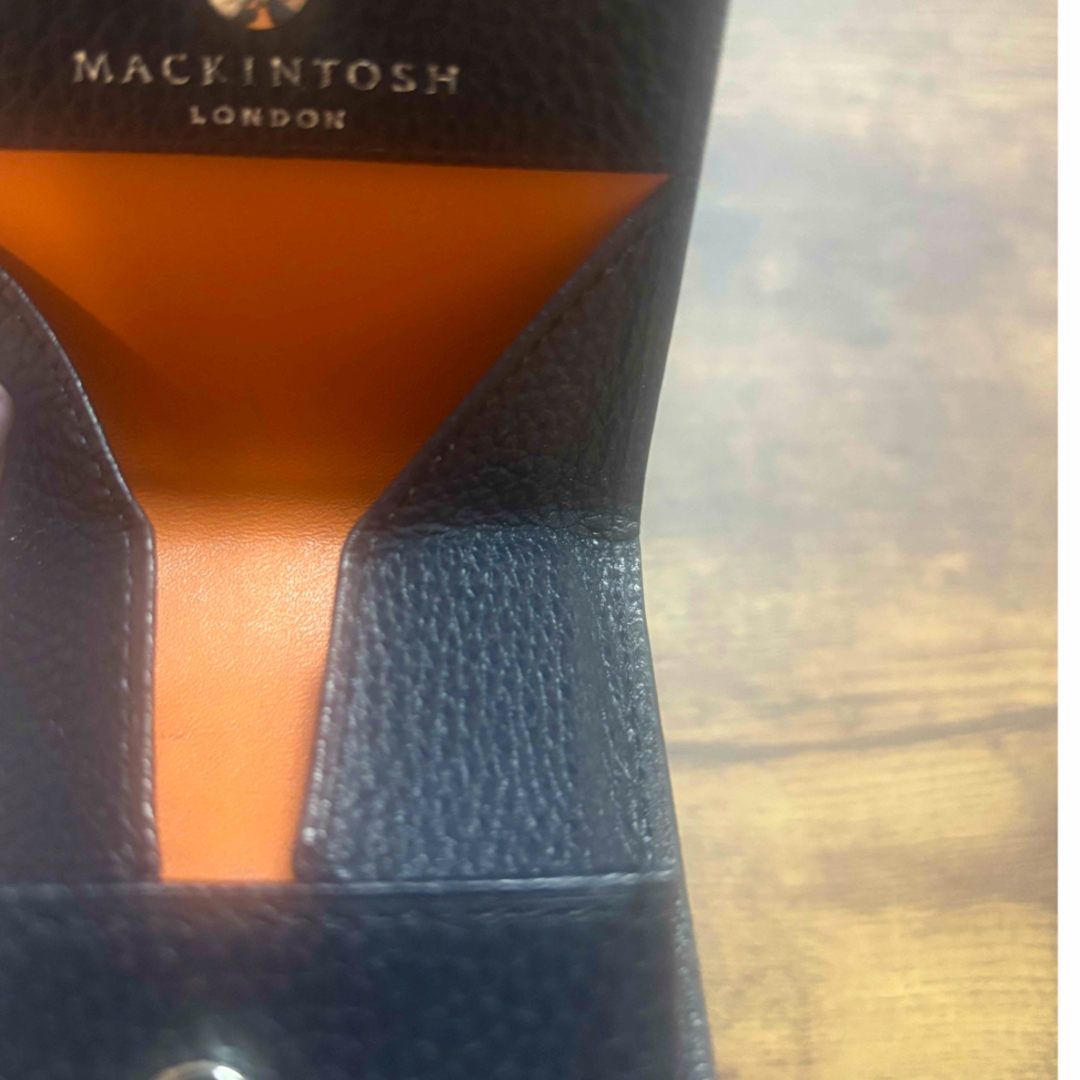 MACKINTOSH(マッキントッシュ)のマッキントッシュロンドン　コインケース　ネイビー×オレンジ メンズのファッション小物(コインケース/小銭入れ)の商品写真