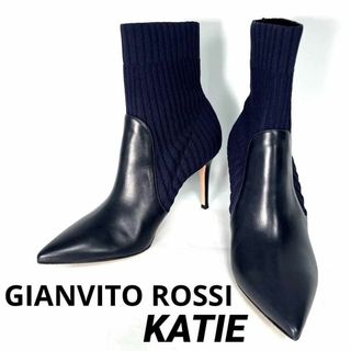 Gianvito Rossi - 極美品 GIANVITO ROSSI KATIE ソックス ブーツ