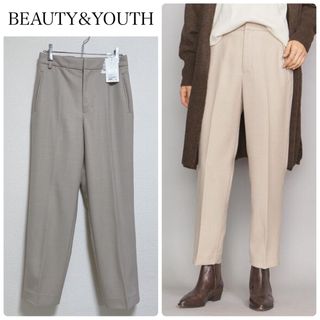 ビューティアンドユースユナイテッドアローズ(BEAUTY&YOUTH UNITED ARROWS)の【新品タグ付】BEAUTY&YOUTHダブルクロススリムパンツ　Lサイズ(カジュアルパンツ)