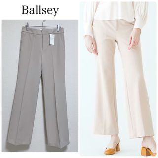 Ballsey - 【新品タグ付】Ballseyダブルクロスソフトフレアパンツ　ベージュ　サイズ34