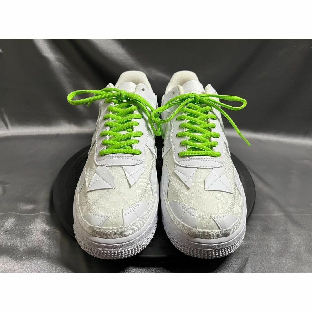 新品130cm オーバル シューレース 靴紐 平丸紐 カーキ 緑色 グリーン ② メンズの靴/シューズ(スニーカー)の商品写真