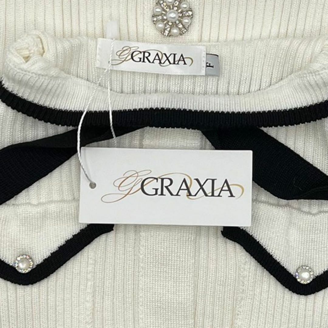 【色: ホワイト】[GRAXIA] 【グラシア】キャバドレス ミニドレス ビジュ レディースのファッション小物(その他)の商品写真