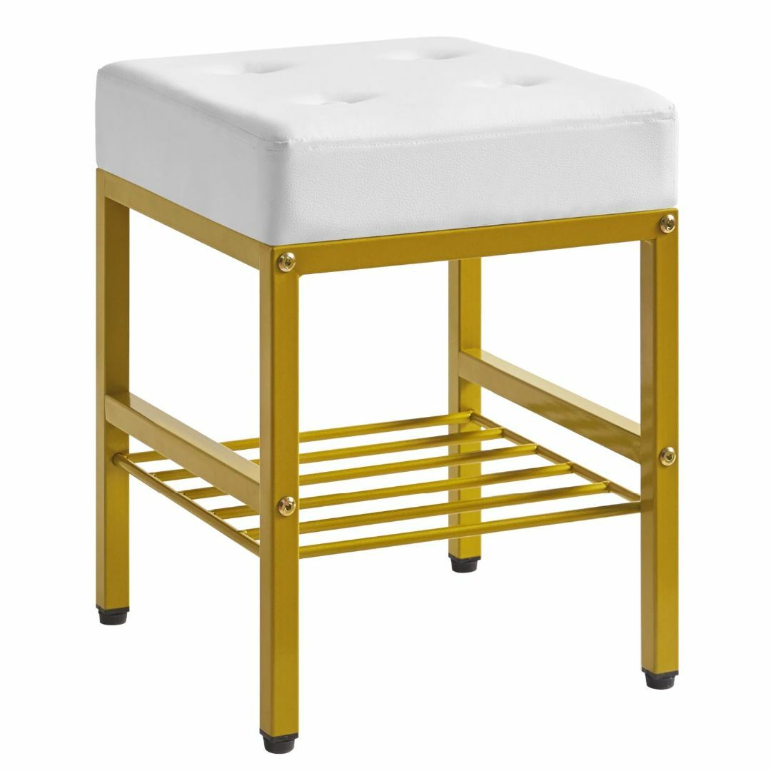 【色: ホワイト】IBUYKE スツール おしゃれ 椅子 多機能収納スツール 運 インテリア/住まい/日用品の収納家具(玄関収納)の商品写真