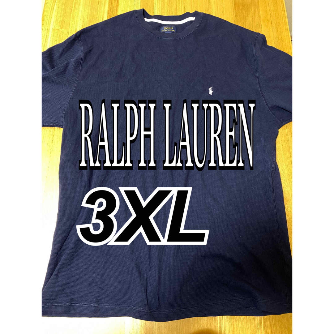 POLO RALPH LAUREN(ポロラルフローレン)のラルフローレン／ロングTシャツ／サイズ3XL／ネイビー／ゆるダボ メンズのトップス(Tシャツ/カットソー(七分/長袖))の商品写真