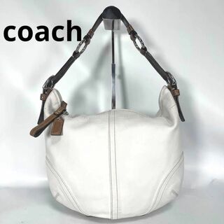COACH - coach コーチ 3651 本革 レザー ワン ショルダー バッグ ホワイト