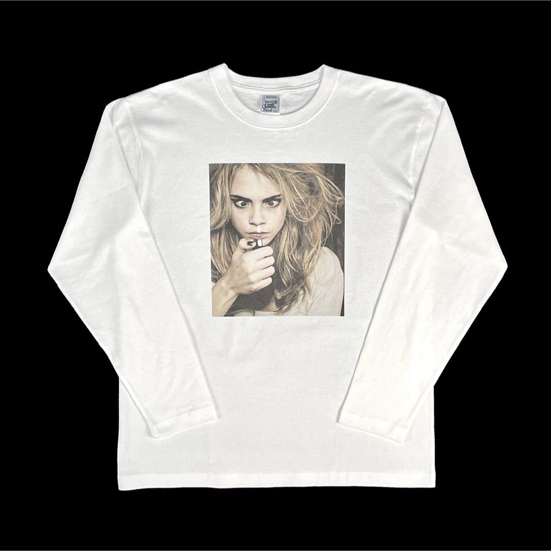 新品 カーラデルヴィーニュ セレブ 女優 モデル 寄り目 ライター映画  ロンT メンズのトップス(Tシャツ/カットソー(七分/長袖))の商品写真