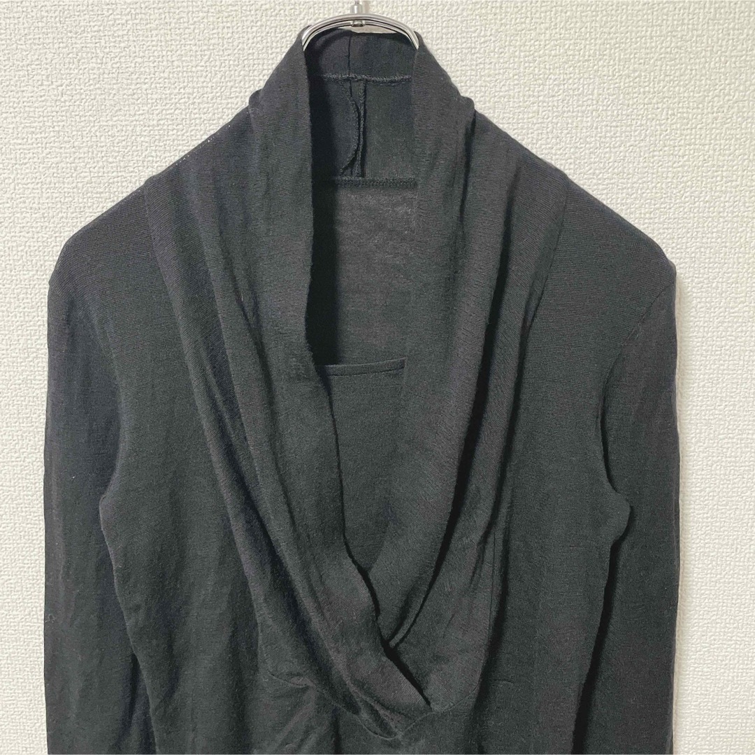 HIROKO KOSHINO(ヒロココシノ)の【HIROKO KOSHINO】ヒロココシノ　ブラック　38 M 薄手セーター レディースのトップス(ニット/セーター)の商品写真