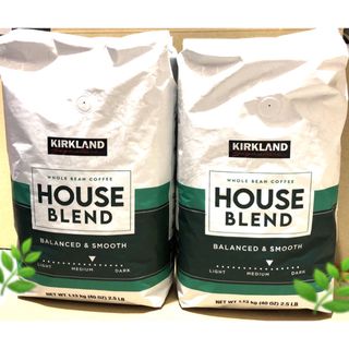 スターバックスコーヒー(Starbucks Coffee)のカークランドシグネチャースターバックスハウスブレンドコーヒー 1.13kg 2袋(コーヒー)