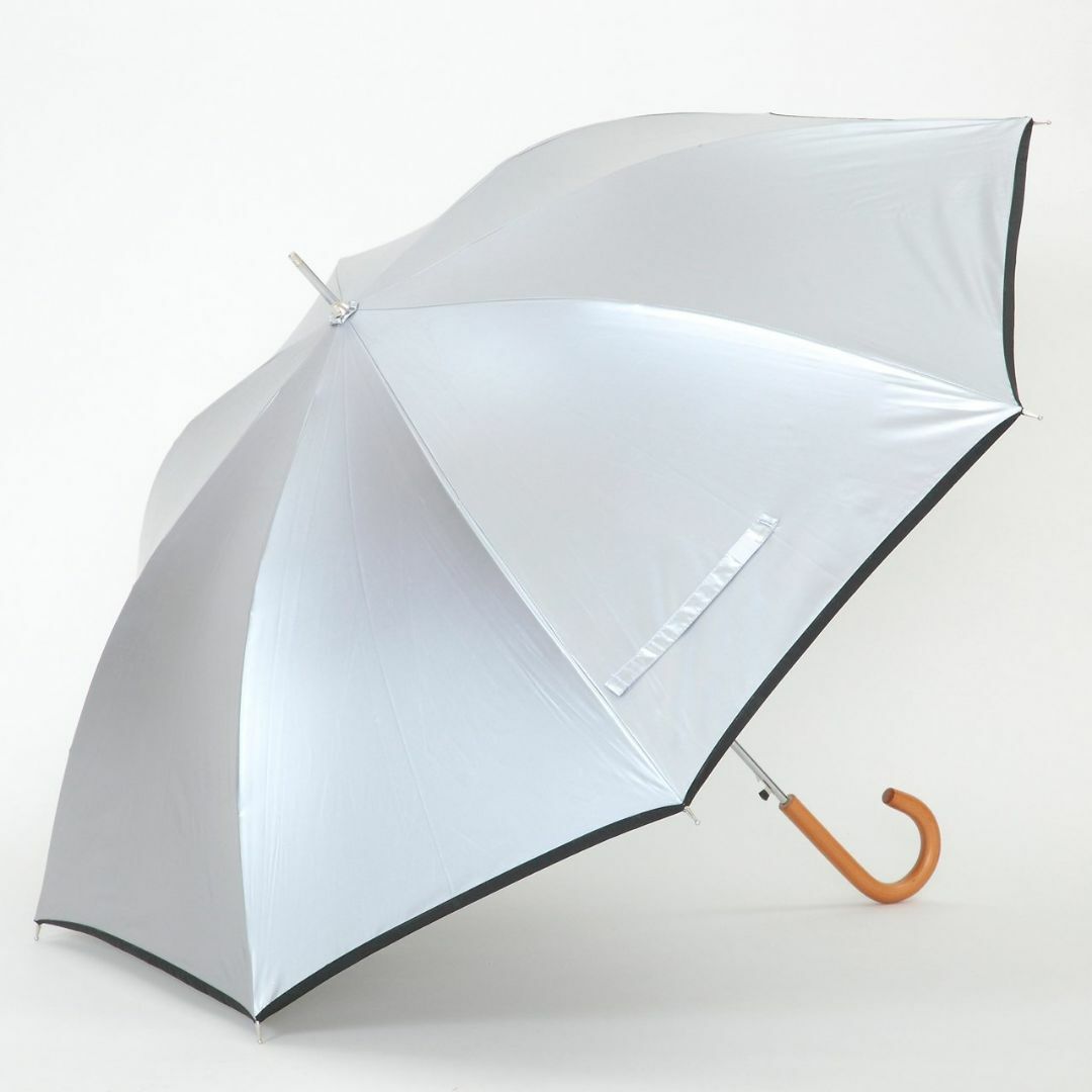 【色: ブラック】日傘 長傘 メンズ レディース 遮熱 遮光 ワンタッチ 大きい メンズのファッション小物(その他)の商品写真