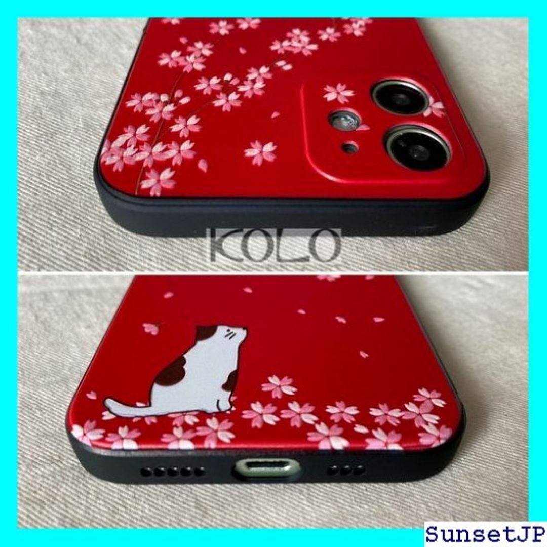 ☆在庫限り☆ KOLO 猫と桜 iPhone 12 ケース hone12 468 スマホ/家電/カメラのスマホ/家電/カメラ その他(その他)の商品写真