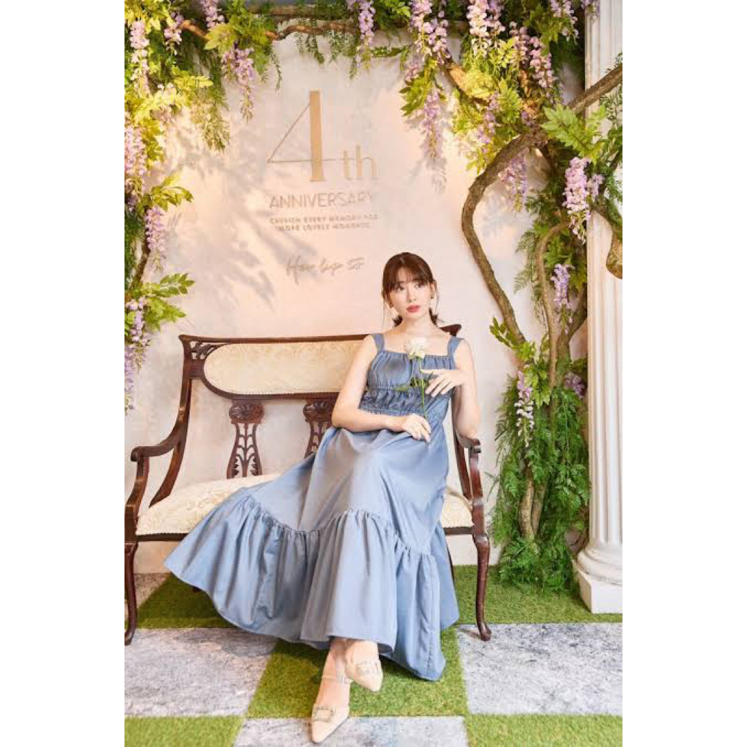 herlipto Double Bow Summer Long dress レディースのワンピース(ロングワンピース/マキシワンピース)の商品写真