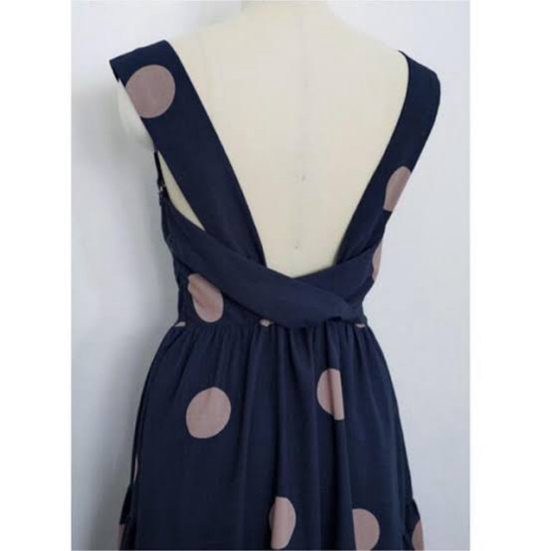 herlipto Polka Dot Open Back Dress レディースのワンピース(ロングワンピース/マキシワンピース)の商品写真