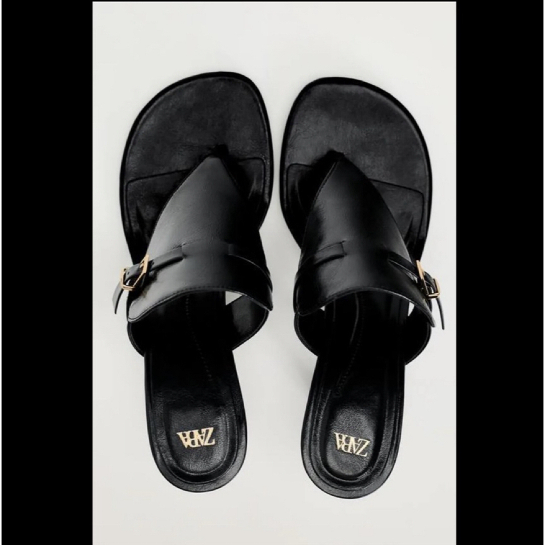 ZARA(ザラ)の【ZARA】バックル付きハイヒールサンダル　39 完売品　入手困難 レディースの靴/シューズ(ミュール)の商品写真