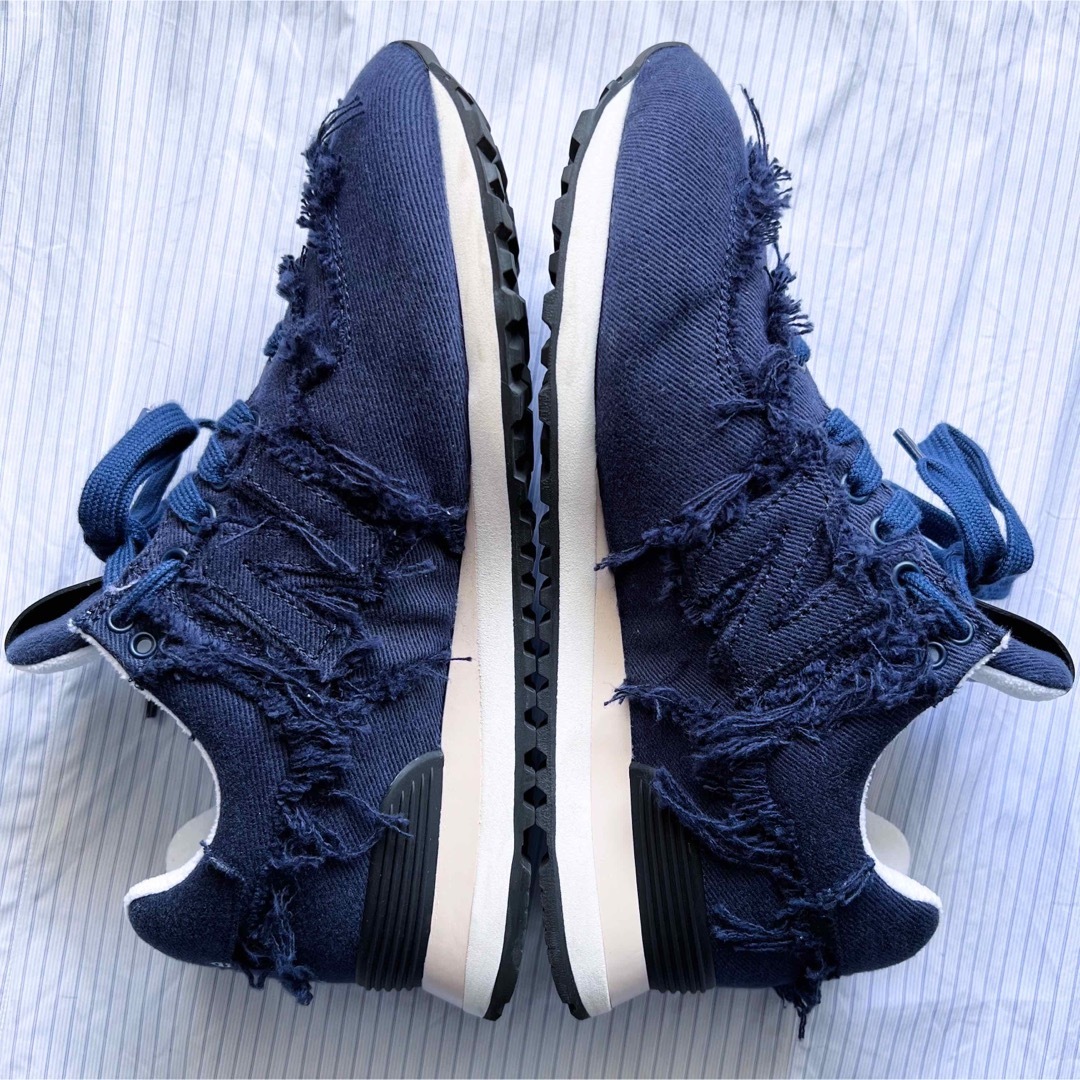 MIU MIU - Miu Miu × New Balance 574 デニムスニーカー 約25cm MIU MIU - Miu Miu × New Balance 574 デニムスニーカー 約25cm