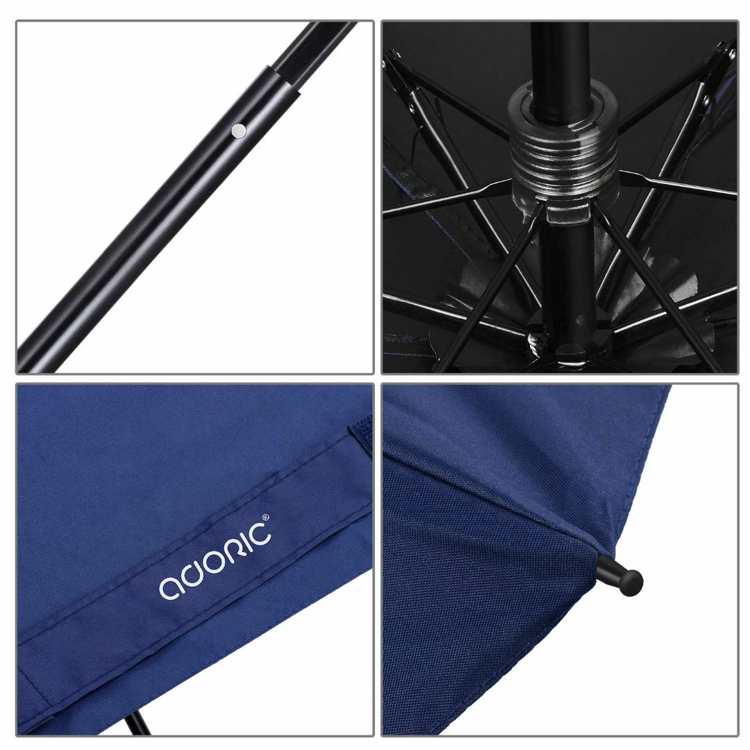 【色: ブルー】日傘 軽量 折りたたみ傘 コンパクト レディース 100紫外線遮 レディースのファッション小物(その他)の商品写真