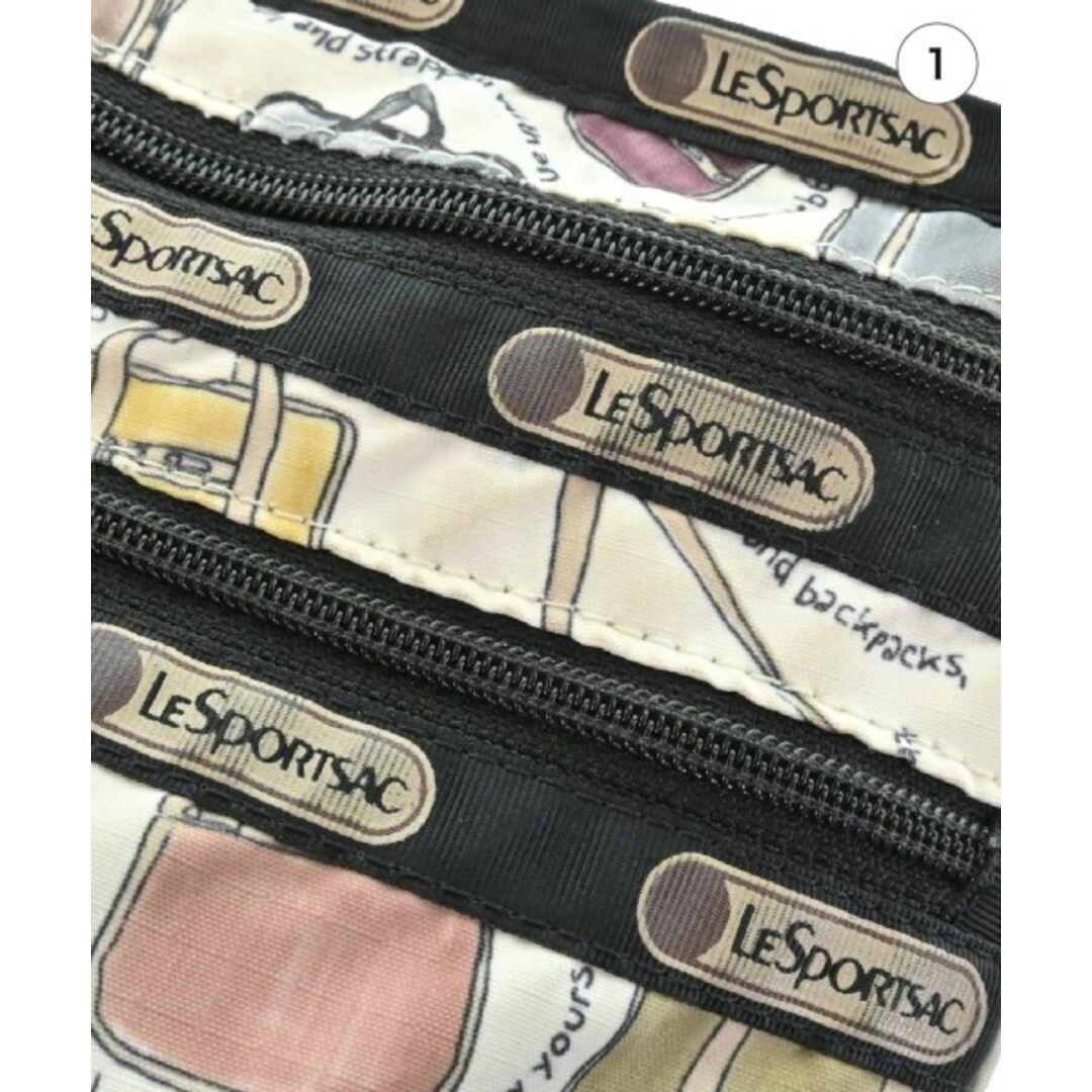 LeSportsac(レスポートサック)のLesport SAC ショルダーバッグ - アイボリーx紺xピンク等(総柄) 【古着】【中古】 レディースのバッグ(ショルダーバッグ)の商品写真