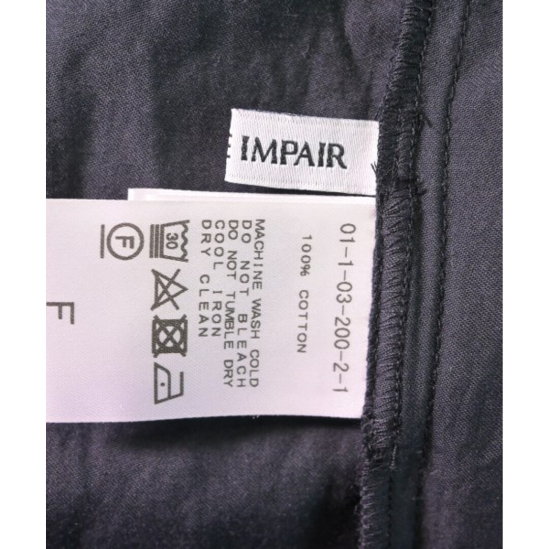 nombre impair(ノンブルアンベール)のNOMBRE IMPAIR ノンブルアンペール シャツワンピース F 黒 【古着】【中古】 レディースのワンピース(その他)の商品写真