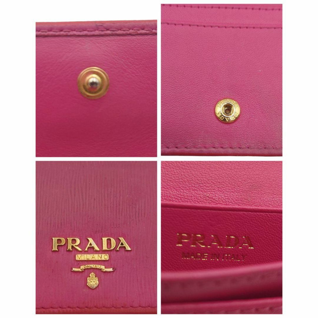 PRADA(プラダ)のプラダ ピンク  カードケース ミニ  レディース レディースのファッション小物(コインケース)の商品写真