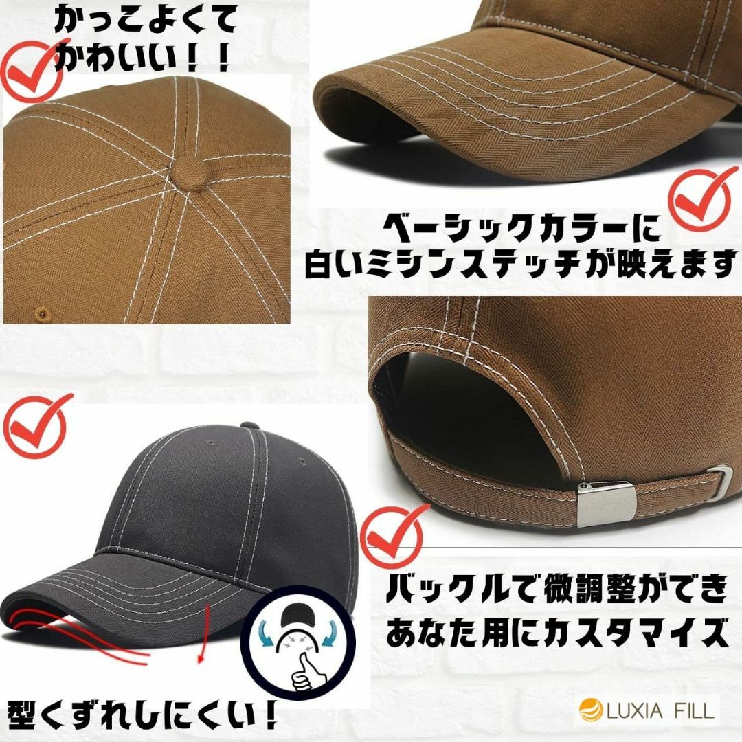 【色: グレー】[LUXIA FILL] ［ルクシア フィル］ キャップ 帽子  メンズのファッション小物(その他)の商品写真
