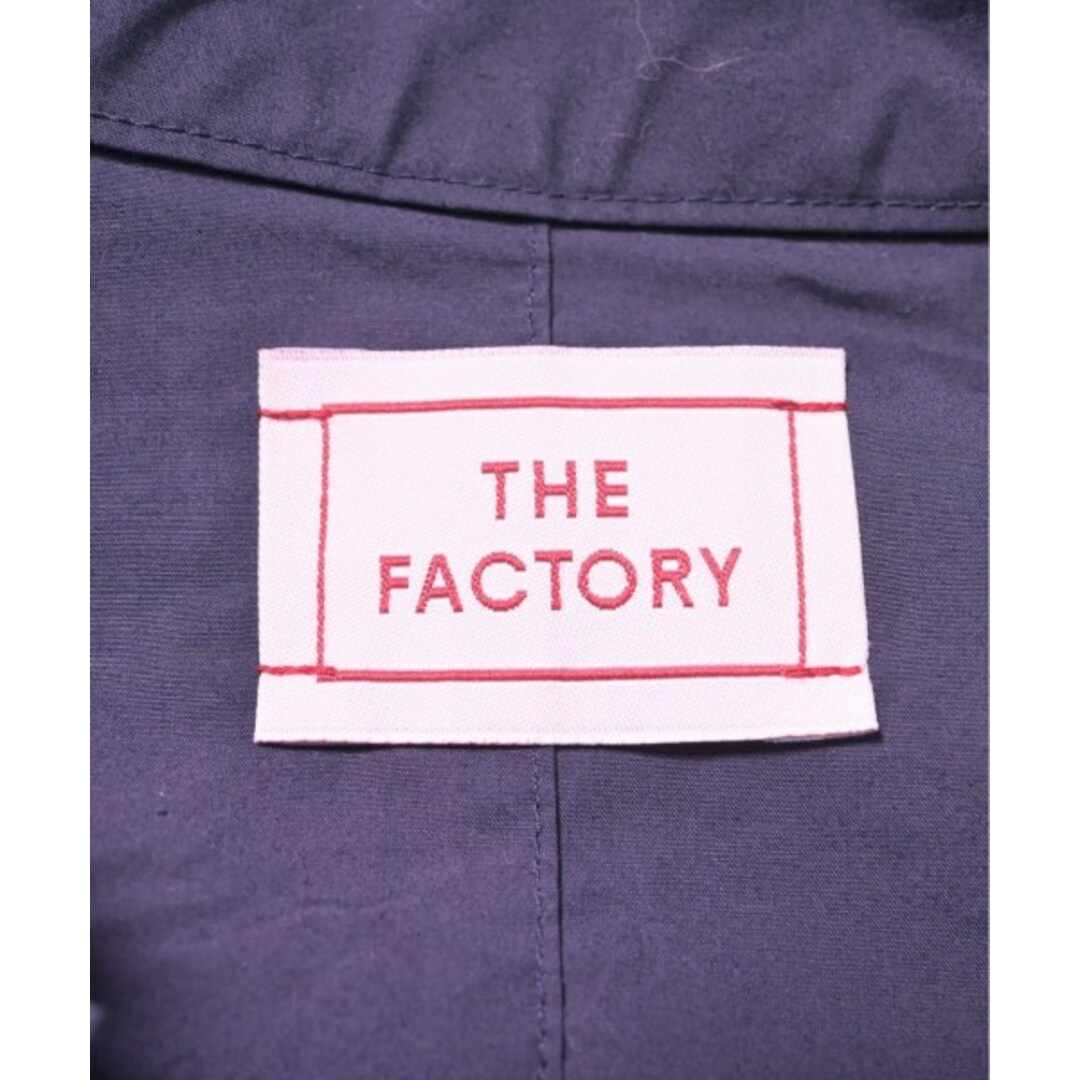 THE FACTORY ザファクトリー カジュアルシャツ F 紺 【古着】【中古】 レディースのトップス(シャツ/ブラウス(長袖/七分))の商品写真