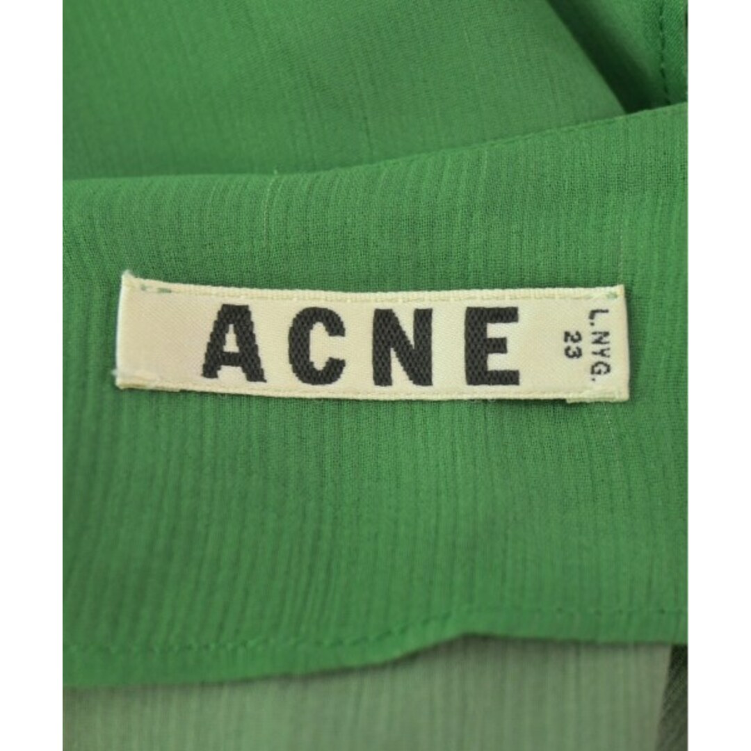 ACNE(アクネ)のAcne アクネ ワンピース 34(XS位) 緑 【古着】【中古】 レディースのワンピース(ひざ丈ワンピース)の商品写真