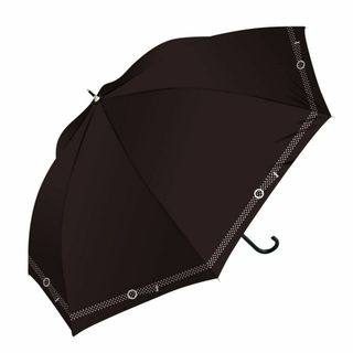 色: SJ2351水玉ライン晴雨兼用日傘 58cm ブラックコーティング(その他)