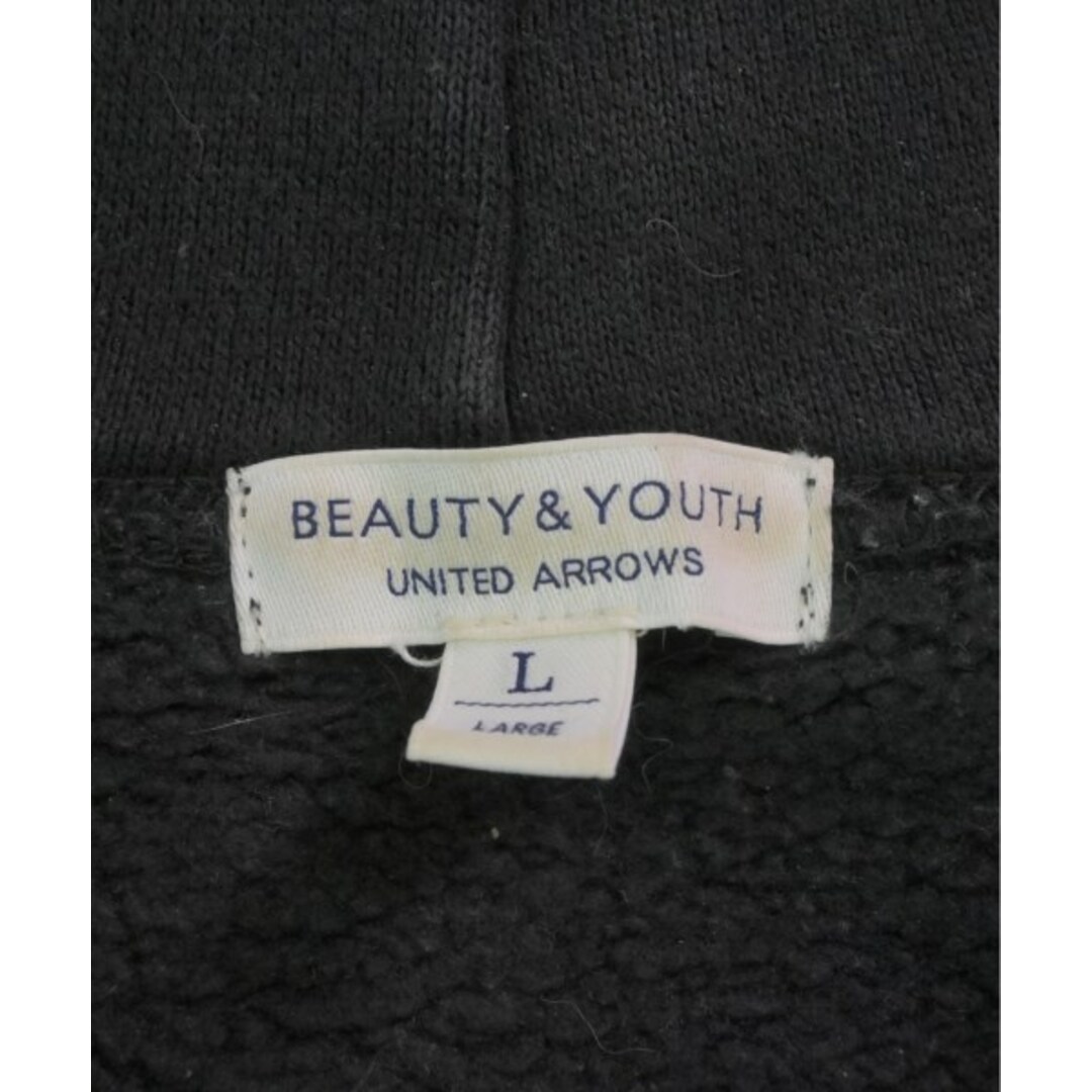 BEAUTY&YOUTH UNITED ARROWS(ビューティアンドユースユナイテッドアローズ)のBEAUTY&YOUTH UNITED ARROWS パーカー L 黒 【古着】【中古】 メンズのトップス(パーカー)の商品写真