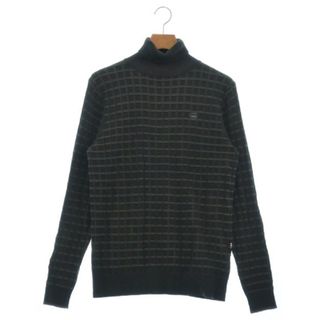 G-STAR RAW ニット・セーター S 黒xグレー(チェック) 【古着】【中古】