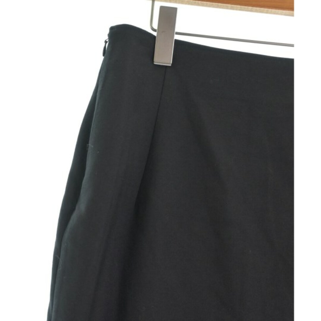 Yohji Yamamoto(ヨウジヤマモト)のYOHJI YAMAMOTO ヨウジヤマモト ひざ丈スカート 2(S位) 黒 【古着】【中古】 レディースのスカート(ひざ丈スカート)の商品写真