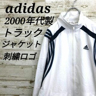 adidas - 【k6716】USA古着アディダス00s刺繍ロゴトラックジャケットジャージY2K