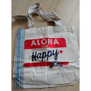 ハレイワ(HALEIWA)のハッピーハレイワ　トートバッグ　ハワイ　限定　刺繍(トートバッグ)