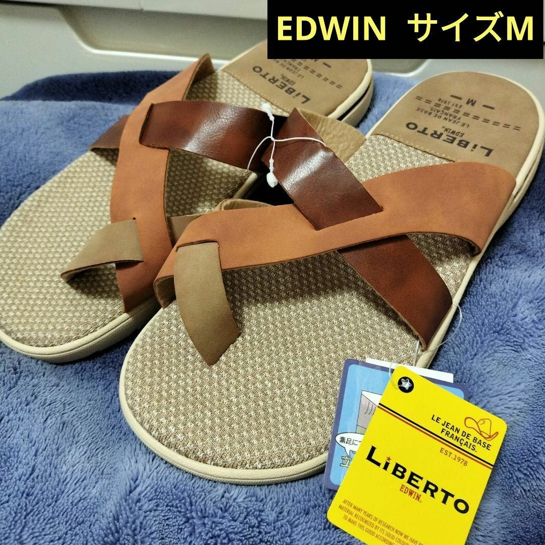 EDWIN サンダル Мサイズ 立体構造 ３Dインソール メンズ レディース メンズの靴/シューズ(サンダル)の商品写真