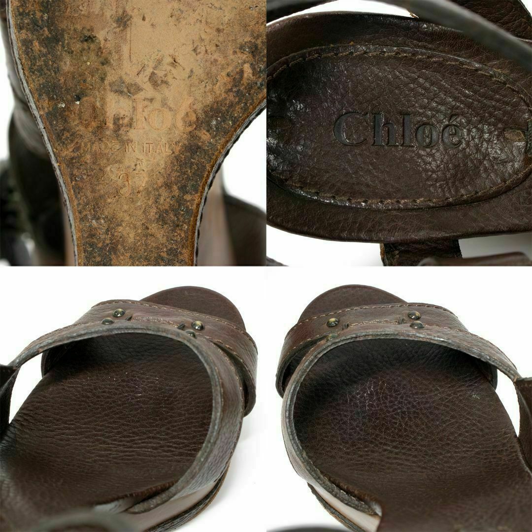 Chloe(クロエ)の【全額返金保証・送料無料】クロエのサンダル・正規品・美品・ウェッジソール・本革 レディースの靴/シューズ(サンダル)の商品写真