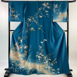 訪問着 身丈166.5cm 裄丈69cm 正絹 名品 【中古】(着物)